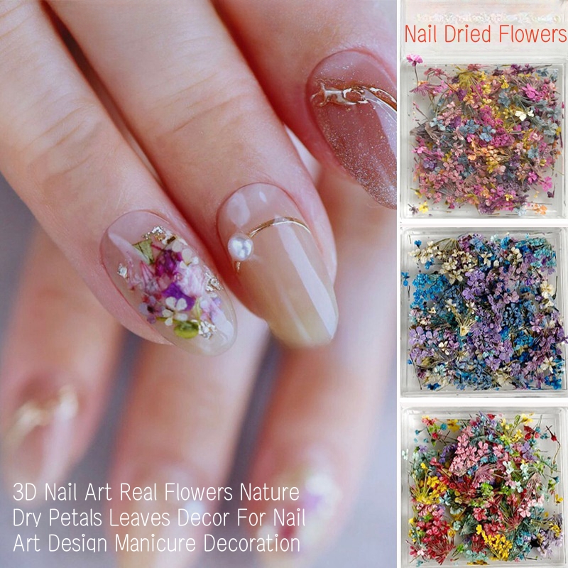 Dried Flower Bulk - Piccole fiori secchi misti per nail