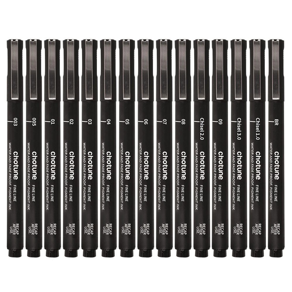 Micropenne neri, 15 dimensioni - Copic Marker Sketch recensione e prezzo