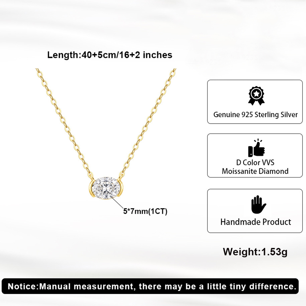 Collana con Pendente in Moissa - Bezels Set Pendant recensione e prezzo