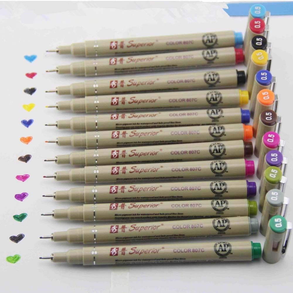 12 colori Penne a punta porosa - Copic Marker Sketch recensione e prezzo