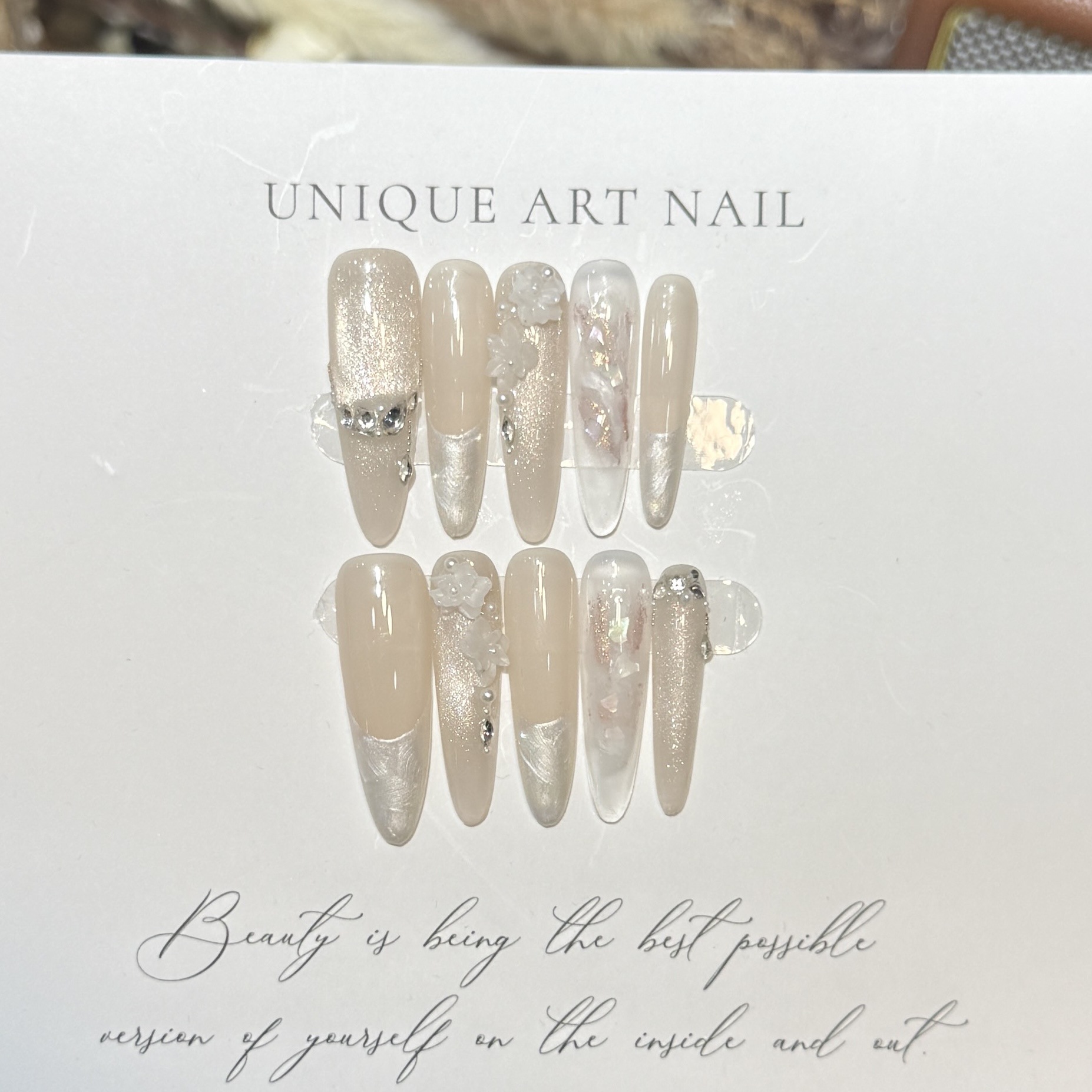 Stampa sulle unghie 10 pezzi v - Resin Craft Material recensione e prezzo